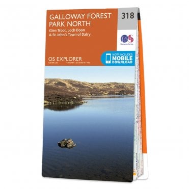 Ordnance Survey Explorer map 318 - Galloway Forest Park North