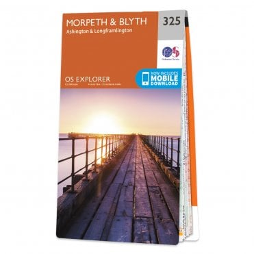 Ordnance Survey Explorer map 325 - Morpeth & Blyth