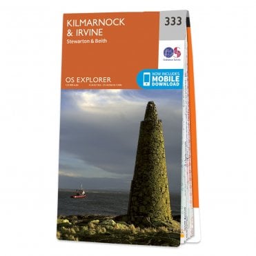 Ordnance Survey Explorer map 333 - Kilmarnock & Irvine