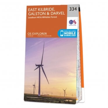 Ordnance Survey Explorer map 334 - East Kilbride, Galston & Darvel