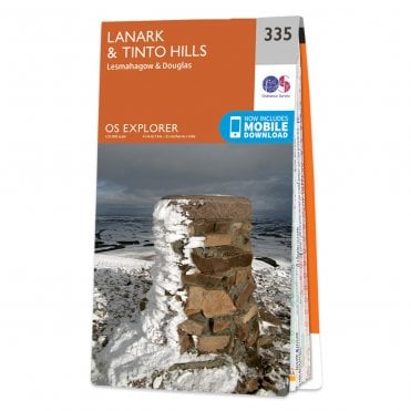 Ordnance Survey Explorer map 335 - Lanark & Tinto Hills