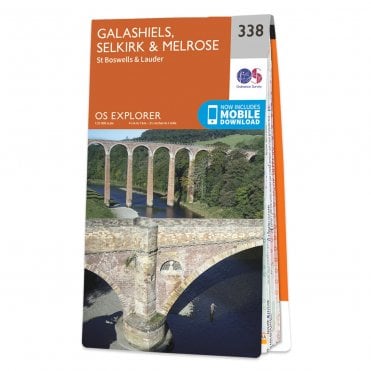 Ordnance Survey Explorer map 338 - Galashiels, Selkirk & Melrose