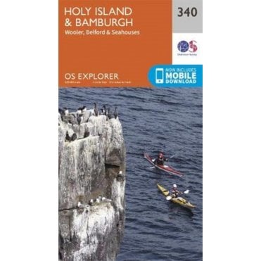 Ordnance Survey Explorer map 340 - Holy Island & Bamburgh