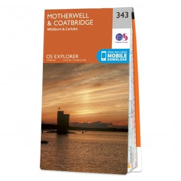 Ordnance Survey Explorer map 343 - Motherwell & Coatbridge