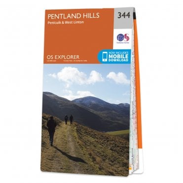 Ordnance Survey Explorer map 344 - Pentland Hills