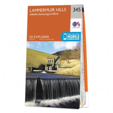 Ordnance Survey Explorer map 345 - Lammermuir Hills