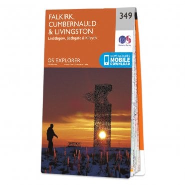 Ordnance Survey Explorer map 349 - Falkirk, Cumbernauld & Livingston