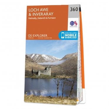 Ordnance Survey Explorer map 360 - Loch Awe & Inveraray