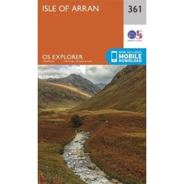Ordnance Survey Explorer map 361 - Isle of Arran