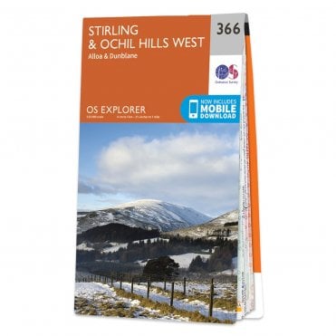 Ordnance Survey Explorer map 366 - Stirling & Ochil Hills West