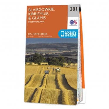 Ordnance Survey Explorer map 381 - Blairgowrie, Kirriemuir & Glamis