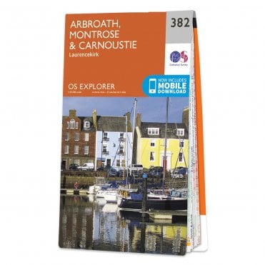 Ordnance Survey Explorer map 382 - Arbroath, Montrose & Carnoustie