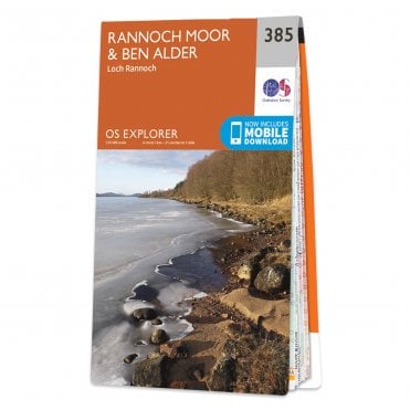 Ordnance Survey Explorer map 385 - Rannoch Moor & Ben Alder