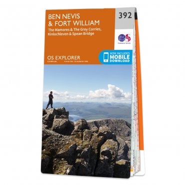 Ordnance Survey Explorer map 392 - Ben Nevis & Fort William