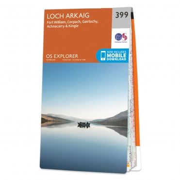 Ordnance Survey Explorer map 399 - Loch Arkaig