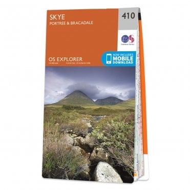 Ordnance Survey Explorer map 410 - Skye - Portree & Bracadale