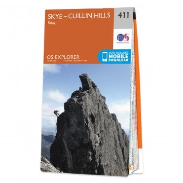 Ordnance Survey Explorer map 411 - Skye - Cuillin Hills