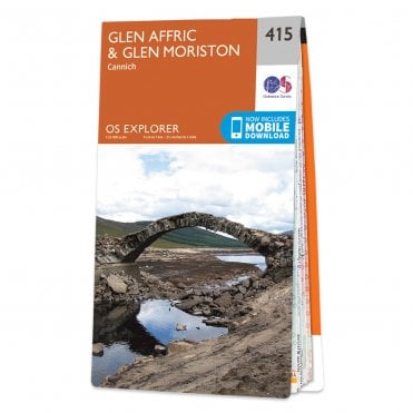 Ordnance Survey Explorer map 415 - Glen Affric & Glen Moriston