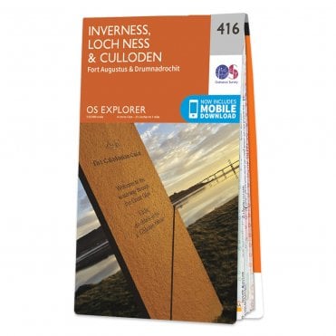 Ordnance Survey Explorer map 416 - Inverness, Loch Ness & Culloden
