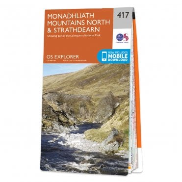Ordnance Survey Explorer map 417 - Monadhliath Mountains North & Strathdearn