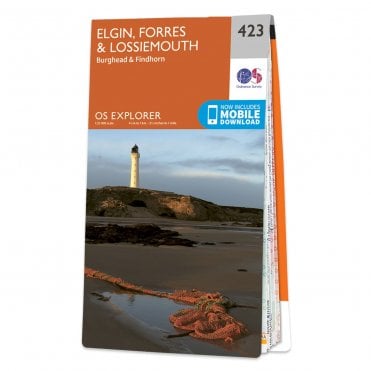 Ordnance Survey Explorer map 423 - Elgin, Forres & Lossiemouth