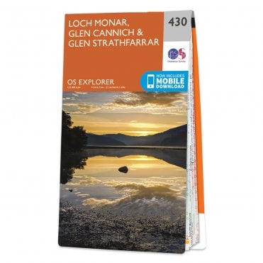 Ordnance Survey Explorer map 430 - Loch Monar, Glen Cannich & Glen Strathfarrar
