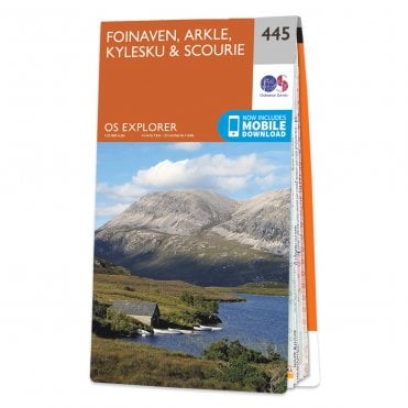 Ordnance Survey Explorer map 445 - Foinaven, Arkle, Kylesku & Scourie