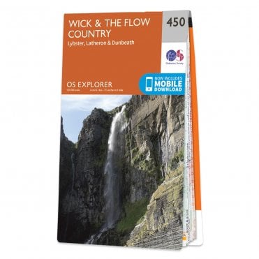 Ordnance Survey Explorer map 450 - Wick & The Flow Country