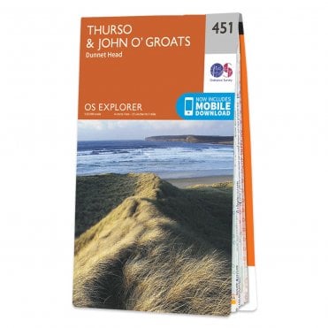Ordnance Survey Explorer map 451 - Thurso & John o'Groats