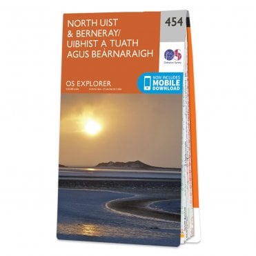Ordnance Survey Explorer map 454 - North Uist & Berneray