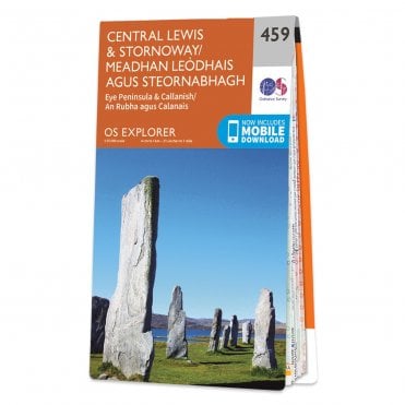Ordnance Survey Explorer map 459 - Central Lewis & Stornoway