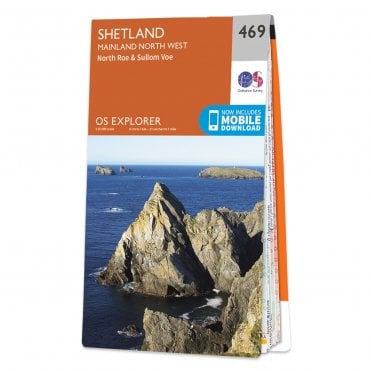 Ordnance Survey Explorer map 469 - Shetland - Mainland North West