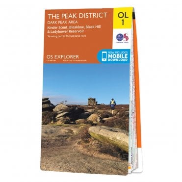 Ordnance Survey Explorer map OL1 - The Peak District - Dark Peak Area