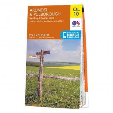 Ordnance Survey Explorer map OL10 - Arundel & Pulborough