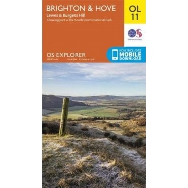 Ordnance Survey Explorer map OL11 - Brighton & Hove