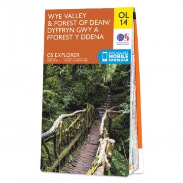 Ordnance Survey Explorer map OL14 - Wye Valley & Forest of Dean