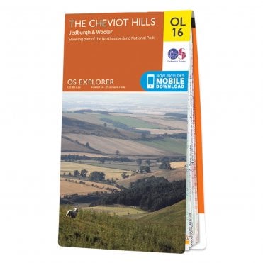 Ordnance Survey Explorer map OL16 - The Cheviot Hills