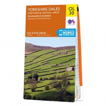 Ordnance Survey Explorer map OL30 - Yorkshire Dales - Northern & Central Area