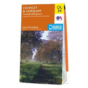 Ordnance Survey Explorer map OL34 - Crawley & Horsham