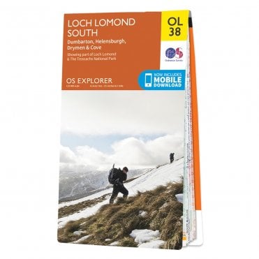 Ordnance Survey Explorer map OL38 - Loch Lomond South
