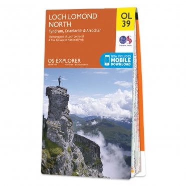 Ordnance Survey Explorer map OL39 - Loch Lomond North
