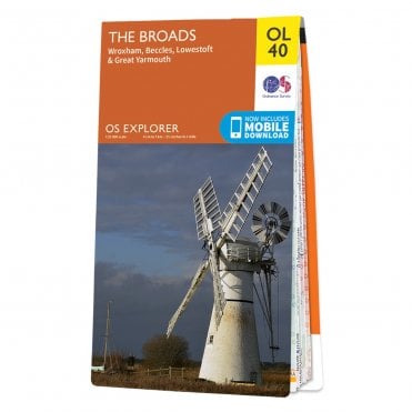 Ordnance Survey Explorer map OL40 - The Broads