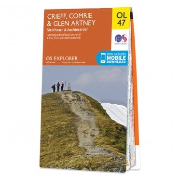 Ordnance Survey Explorer map OL47 - Crieff, Comrie & Glen Artney