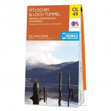 Ordnance Survey Explorer map OL49 - Pitlochry & Loch Tummel