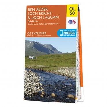 Ordnance Survey Explorer map OL50 - Ben Alder, Loch Ericht & Loch Laggan