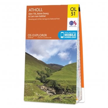 Ordnance Survey Explorer map OL51 - Atholl