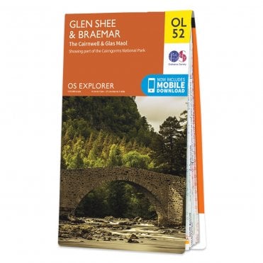 Ordnance Survey Explorer map OL52 - Glen Shee & Braemar