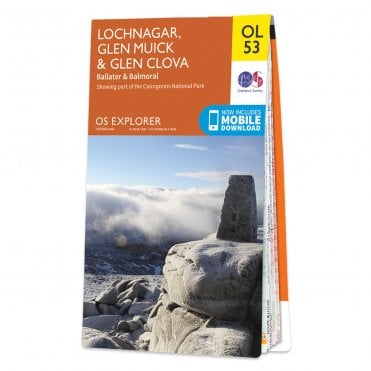Ordnance Survey Explorer map OL53 - Lochnagar, Glen Muick & Glen Clova