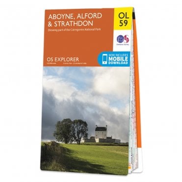 Ordnance Survey Explorer map OL59 - Aboyne, Alford & Strathdon