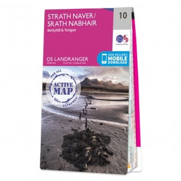 Ordnance Survey Landranger Active map 10 - Strath Naver (Waterproof)